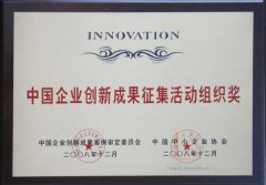 中国企业创新成果征集活动组织奖